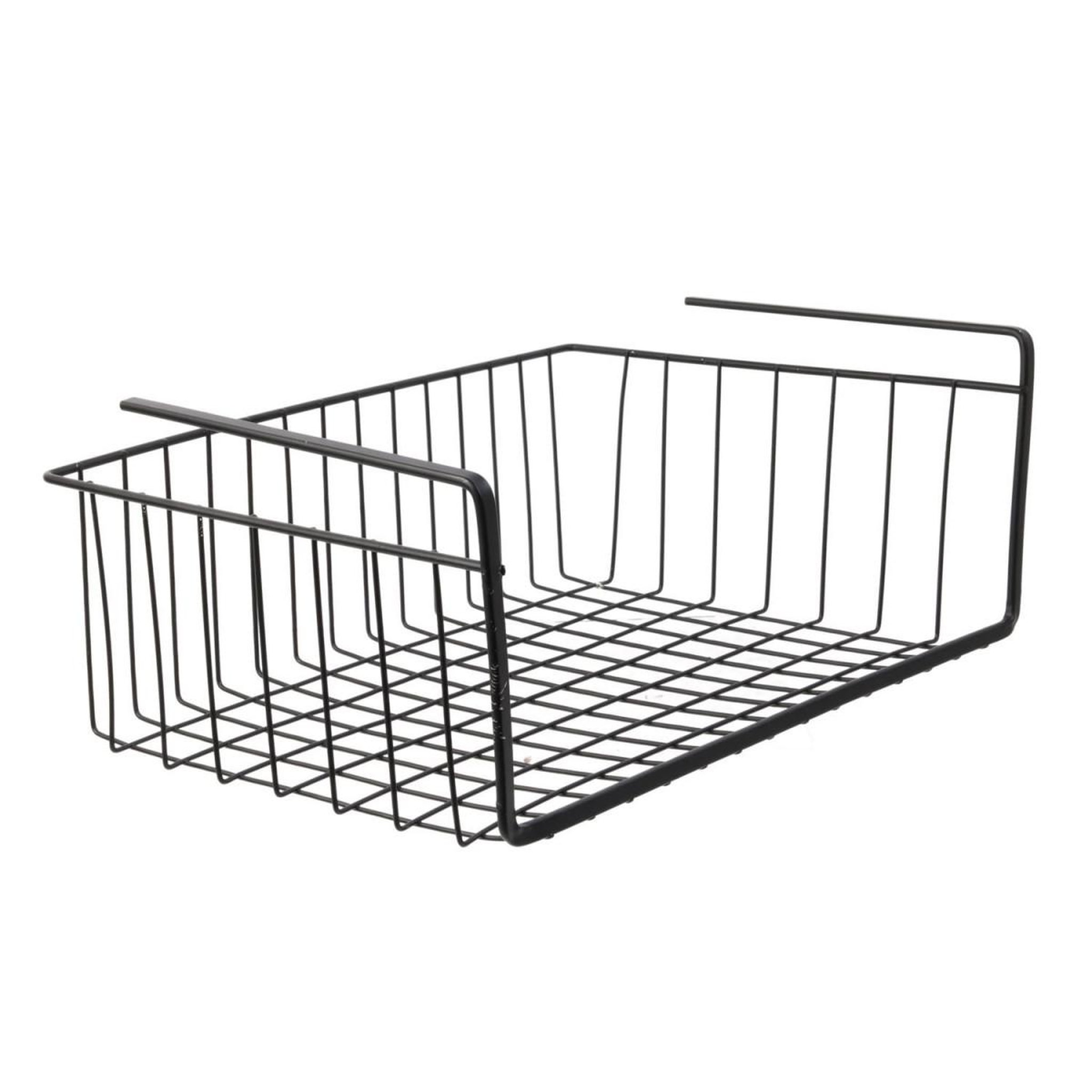 Je cherche une idee Panier de rangement suspendu  filaire  40cm noir