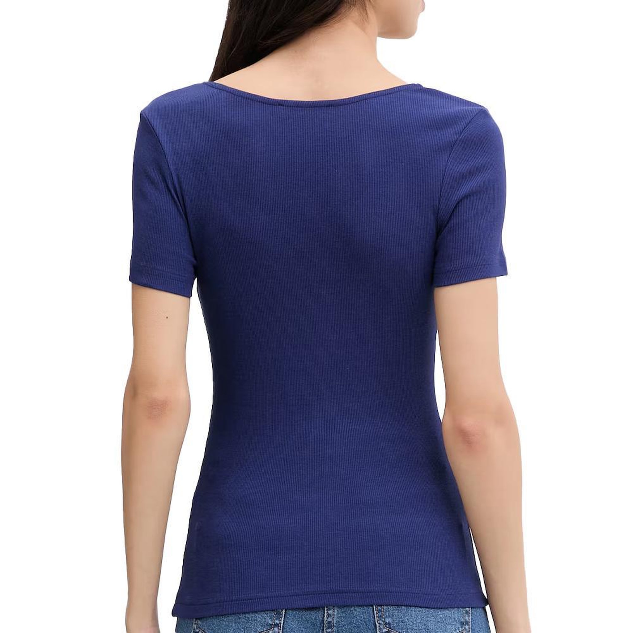 Voir la diapositive 2 : MORGAN T-shirt Marine Femme Morgan Damour