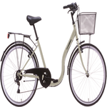 Vélo Ville 26'' City - 6 Vitesses - poignée tournante - dérailleur Shimano T21 - cadre emjambement bas - équipement City complet