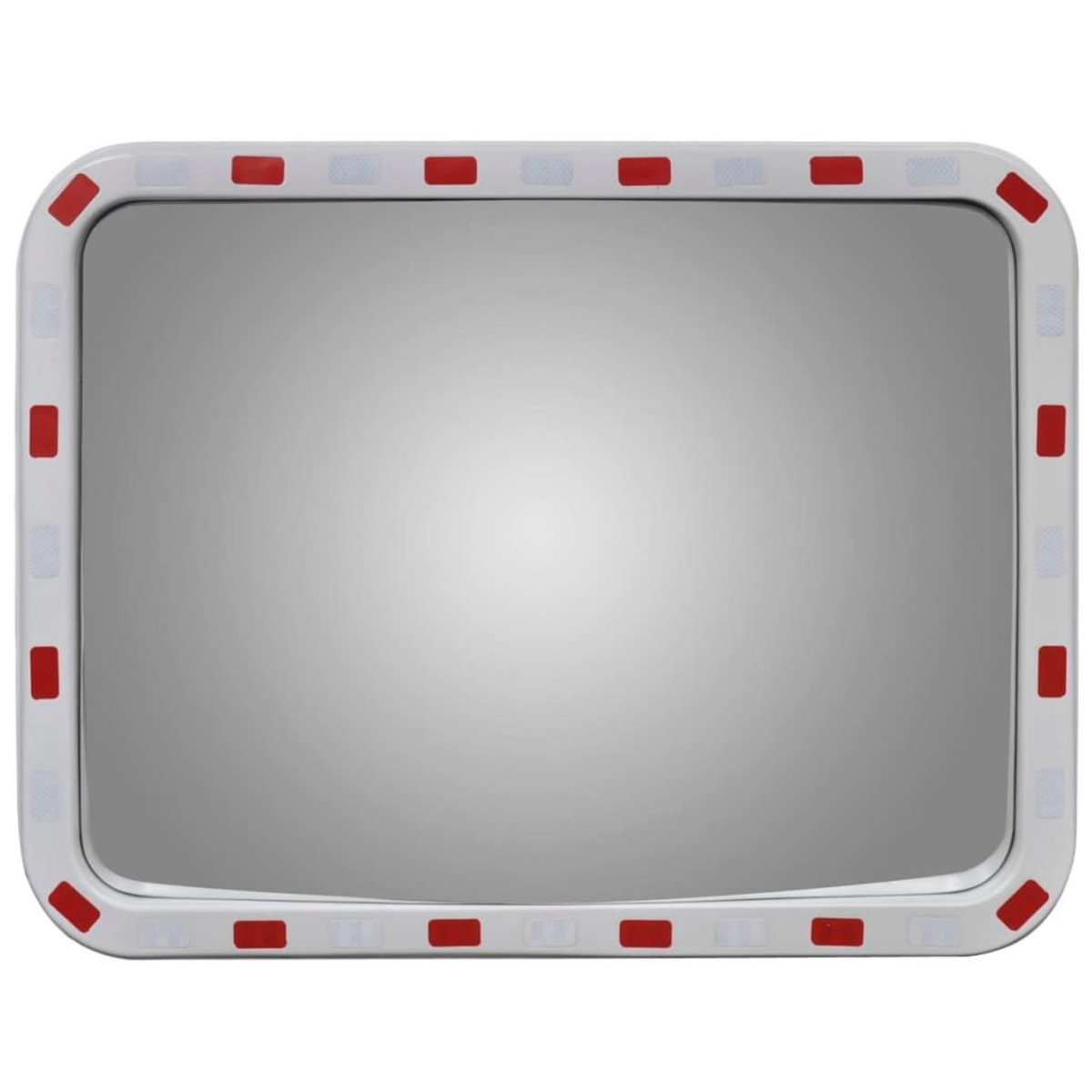 VIDAXL Miroir de trafic convexe rectangulaire 60x80cm et reflecteurs