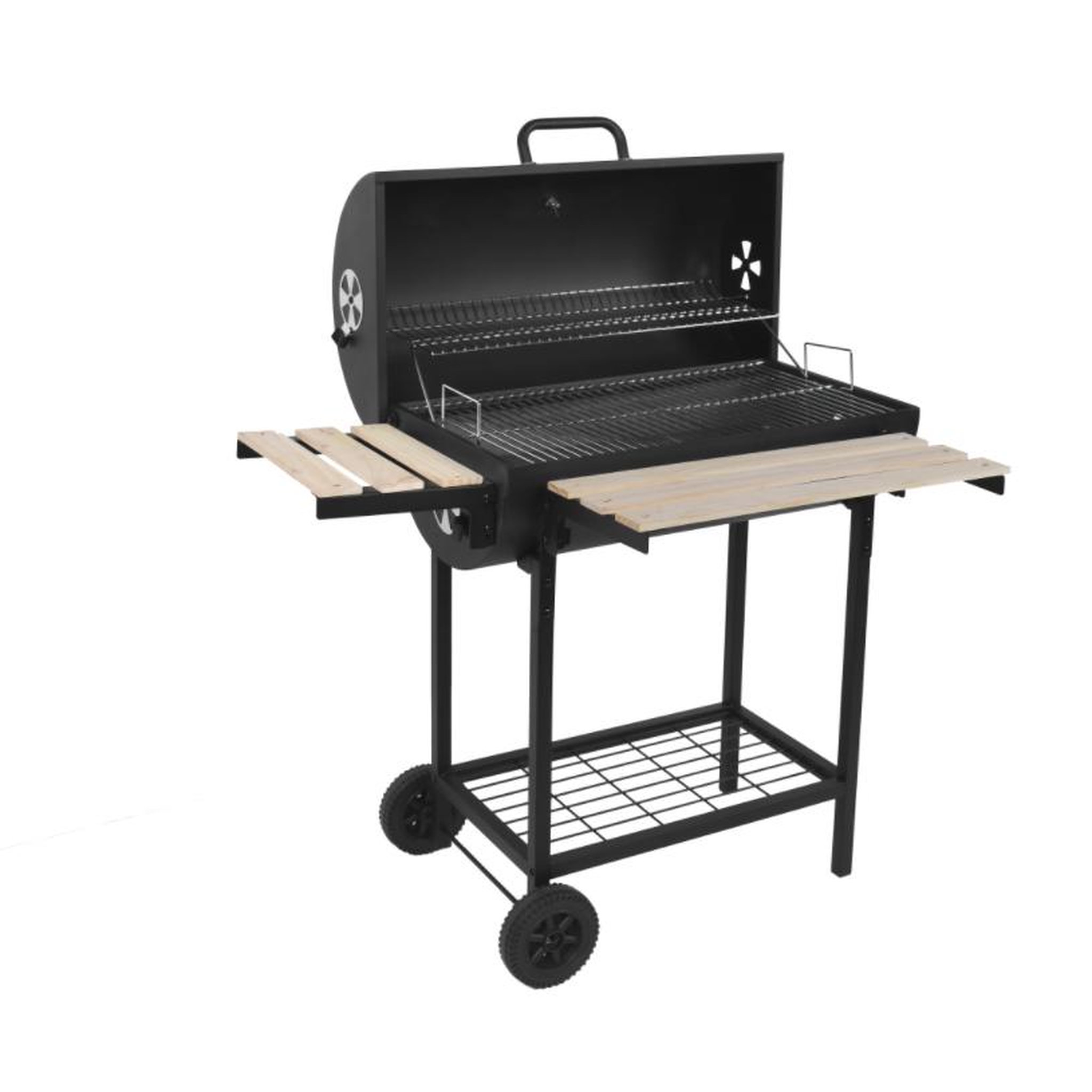Voir la diapositive 3 : RED DECO Barbecue à charbon 76x33.5cm avec chariot - kentucky