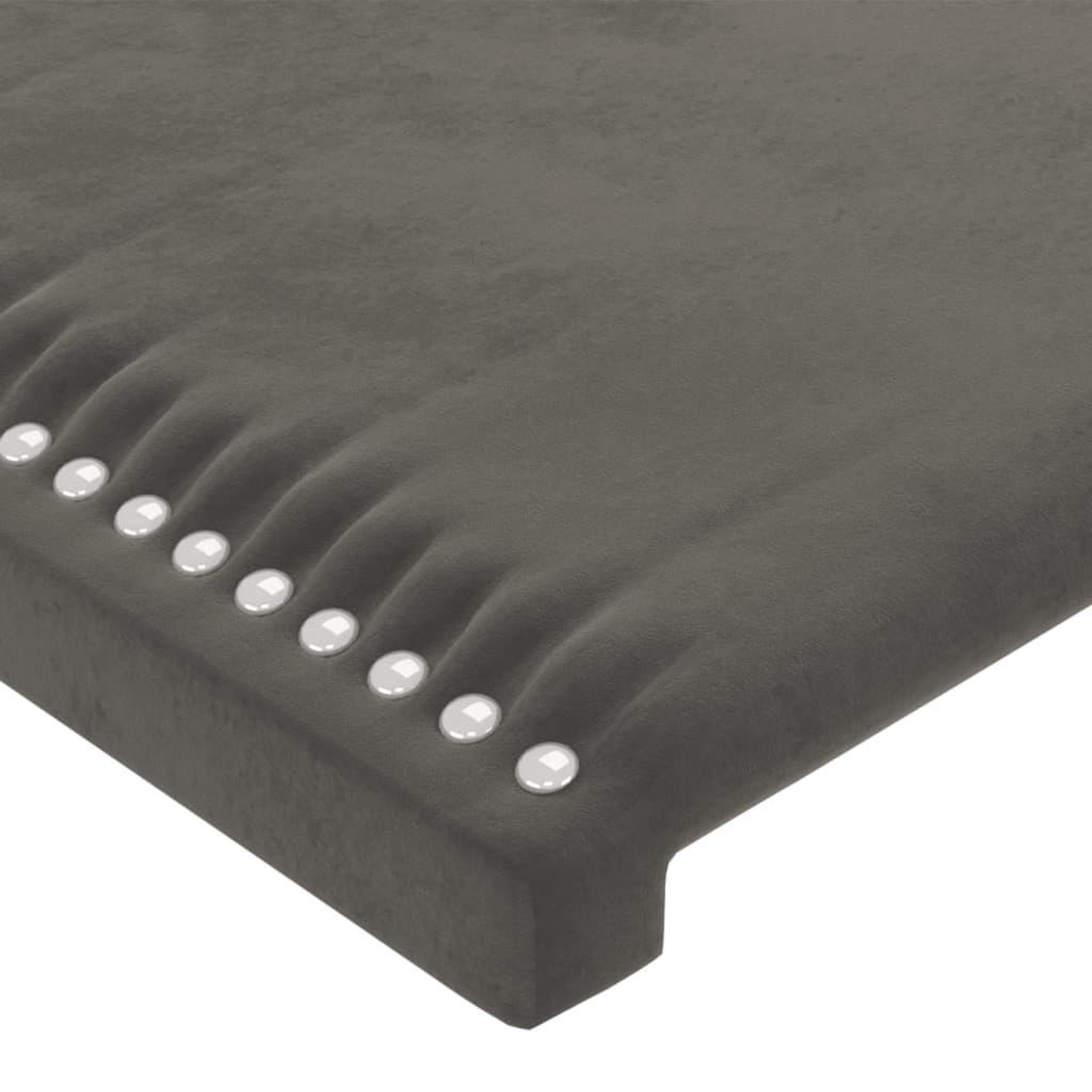 Voir la diapositive 5 : VIDAXL Tete de lit a LED Gris fonce 180x5x118/128 cm Velours