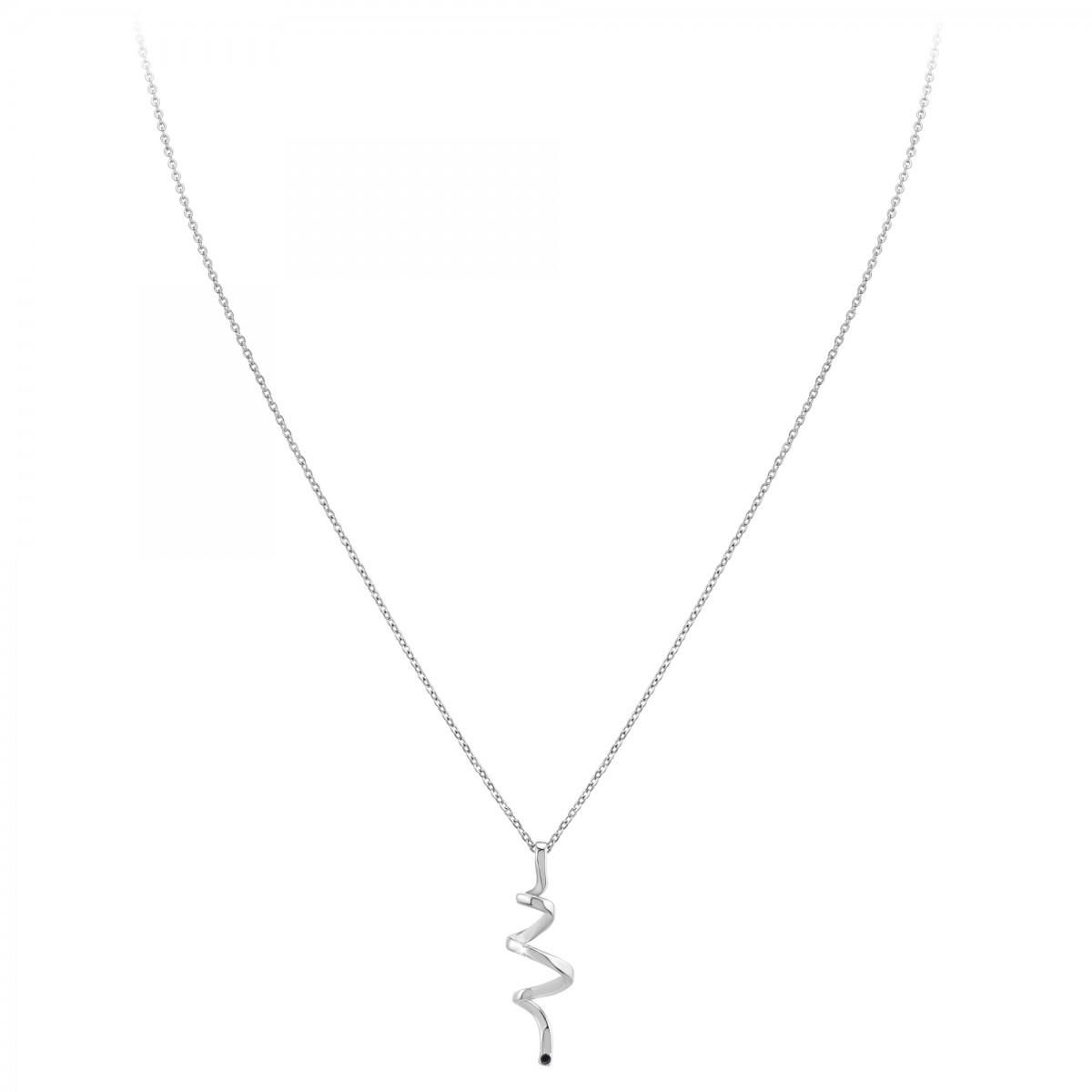 SC CRYSTAL Collier par SC Crystal orné d'un véritable diamant noir