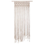 ATMOSPHERA Rideau à fil design macramé Rituality - L. 90 x H. 200 cm - Beige