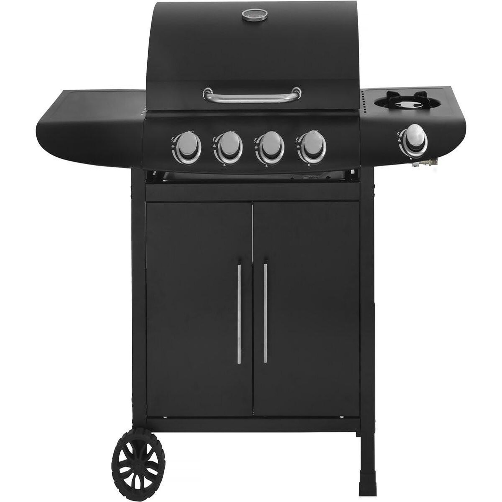 Habitat et Jardin Barbecue gaz  feria 5  - 5 brûleurs dont 1 latéral - 14,5 kw - noir