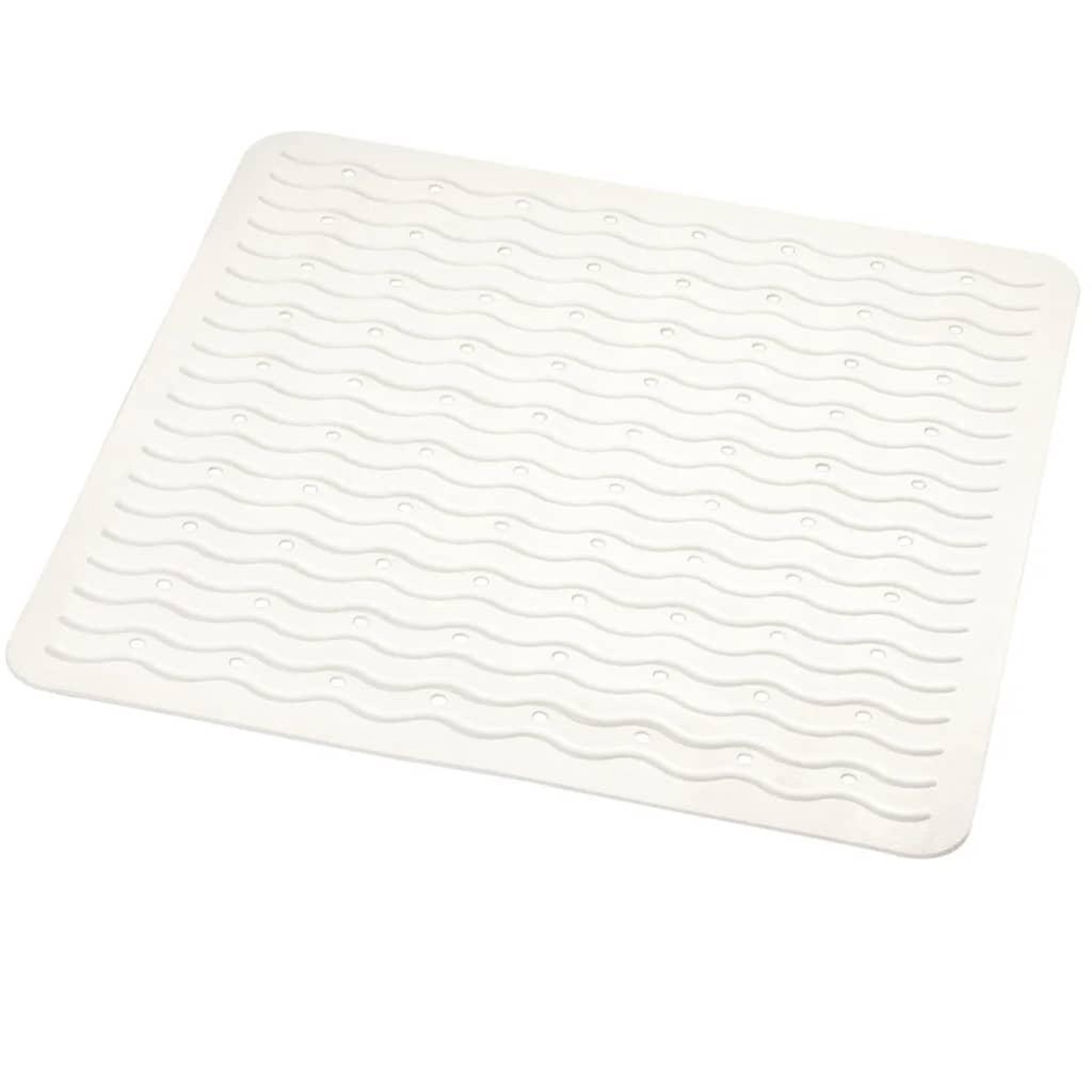 Voir la diapositive 1 : RIDDER RIDDER Tapis de douche antiderapant Playa 54 x 54 cm Blanc 68401