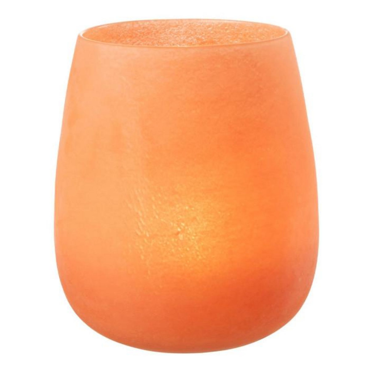 Paris Prix Vase Déco en Verre  Givré  27cm Corail