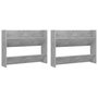 Voir la diapositive 2 : VIDAXL Armoires a chaussures murales 2 pcs Gris beton 80x18x60 cm