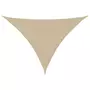 VIDAXL Voile de parasol Tissu Oxford triangulaire 4x5x6,4 m beige
