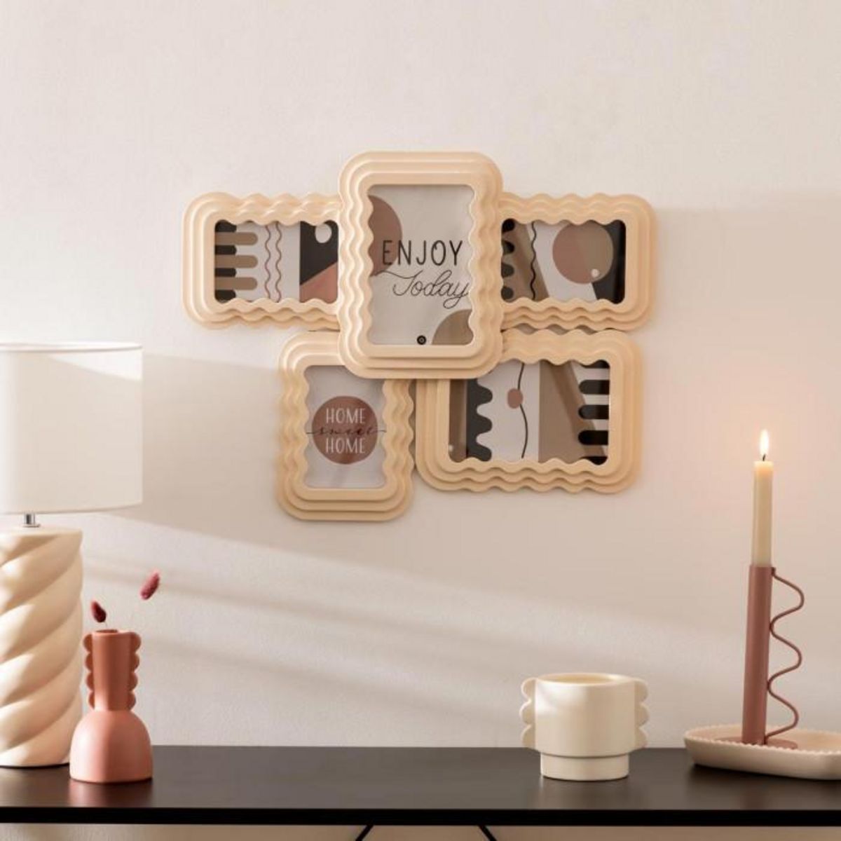 ATMOSPHERA Pêle-Mêle 5 Photos  Kelly  51cm Beige