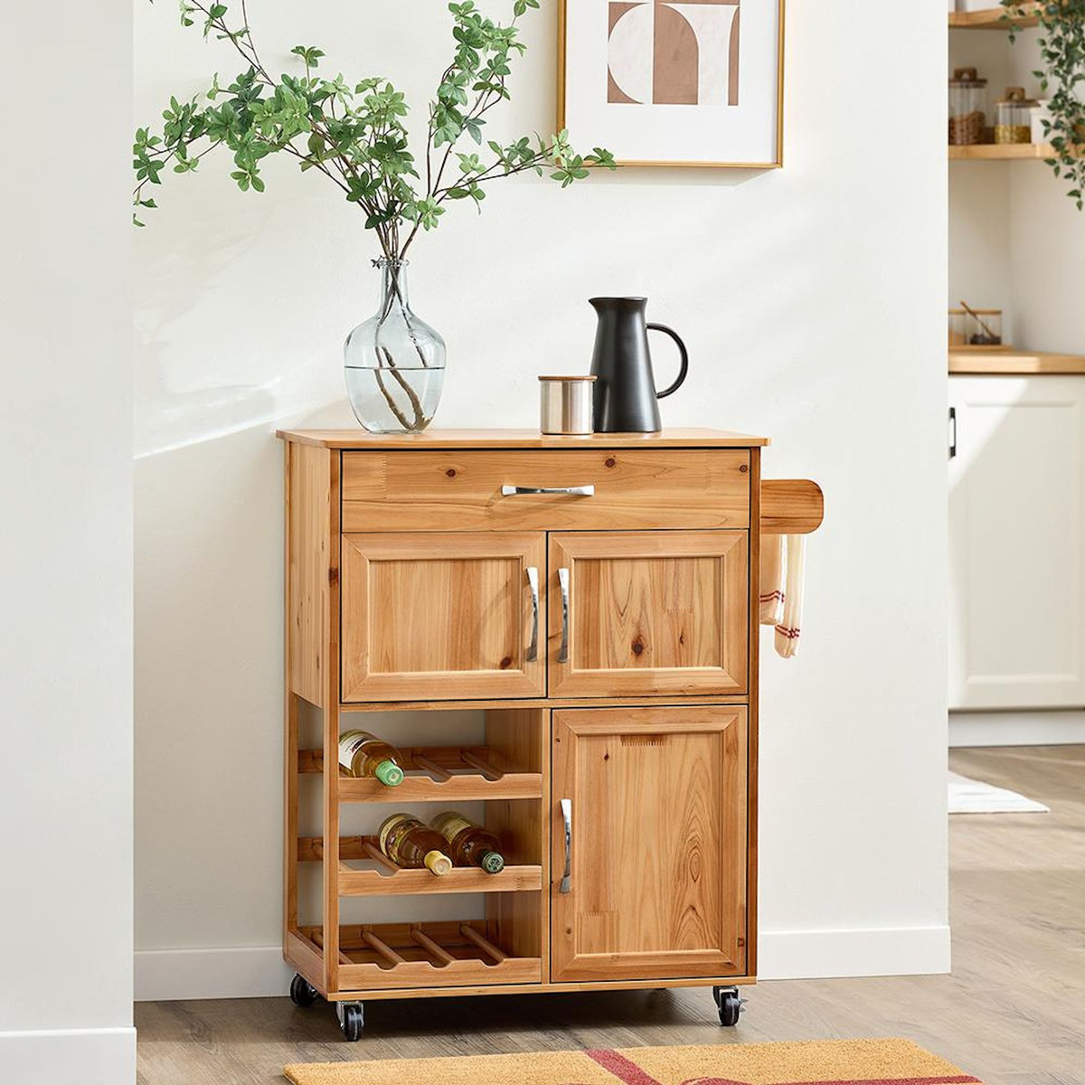 SOBUY SoBuy - Chariot De Cuisine à un tiroir - Moderne - FKW45