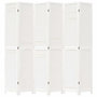 Voir la diapositive 4 : VIDAXL Cloison de separation 6 panneaux blanc bois de paulownia massif