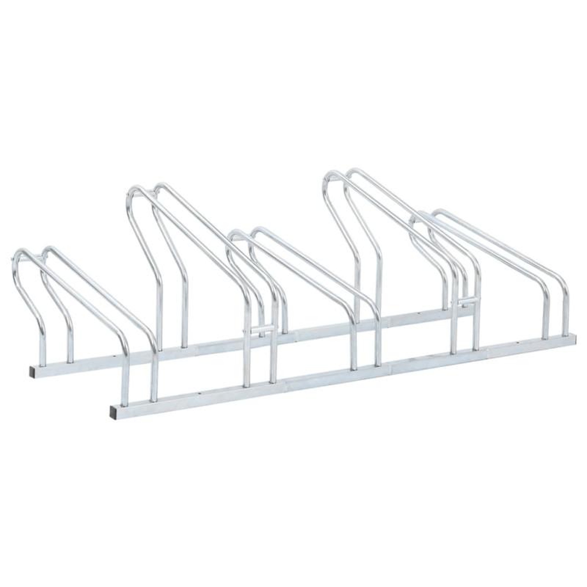 VIDAXL Support de vélo au sol autoportant pour 5 vélos acier galvanisé