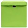 Voir la diapositive 4 : VIDAXL Boîtes de rangement avec couvercles 10 pcs 28x28x28 cm Vert