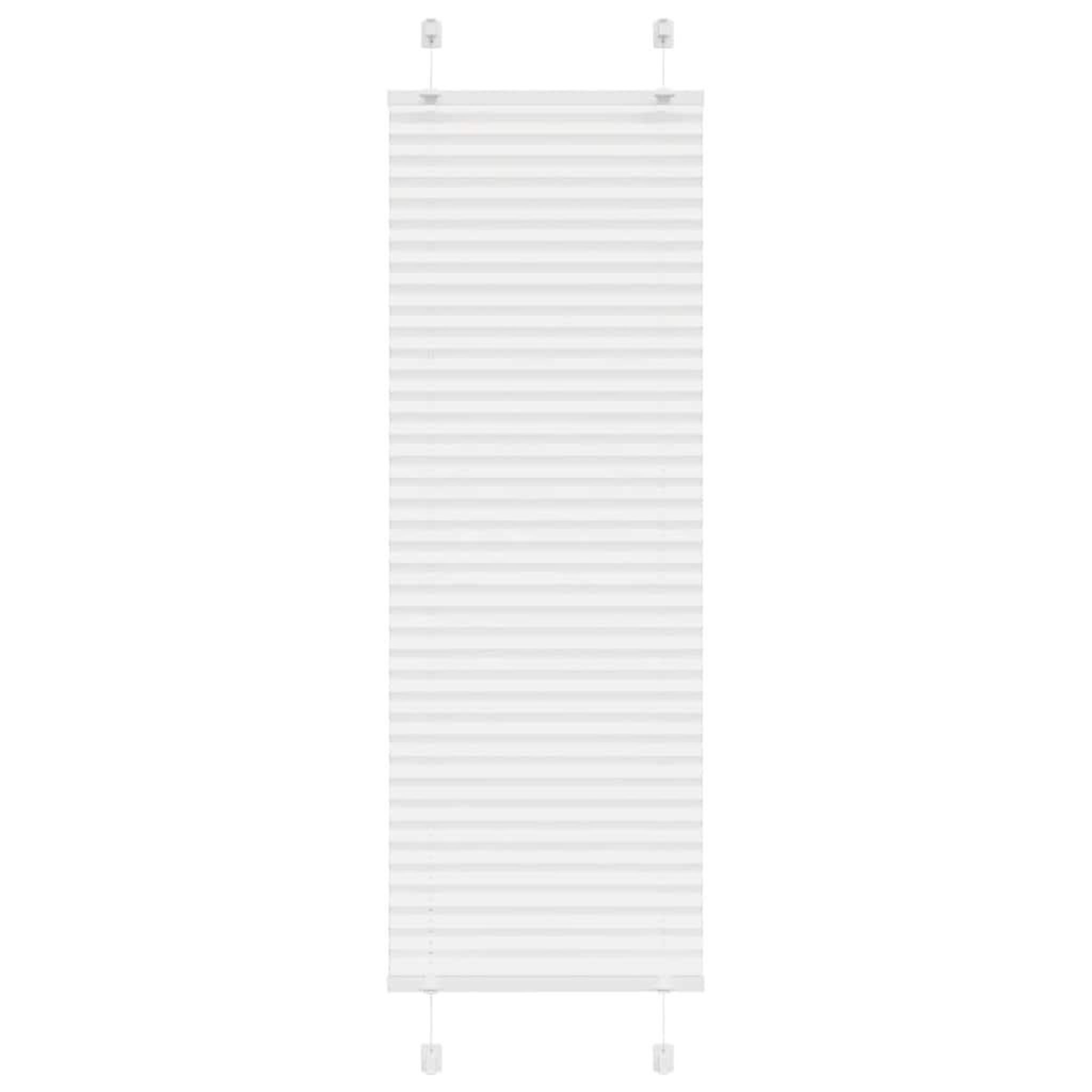 VIDAXL Store plisse blanc 50x100 cm largeur du tissu 49,4 cm polyester