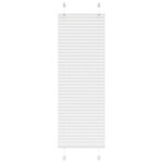 VIDAXL Store plisse blanc 50x100 cm largeur du tissu 49,4 cm polyester