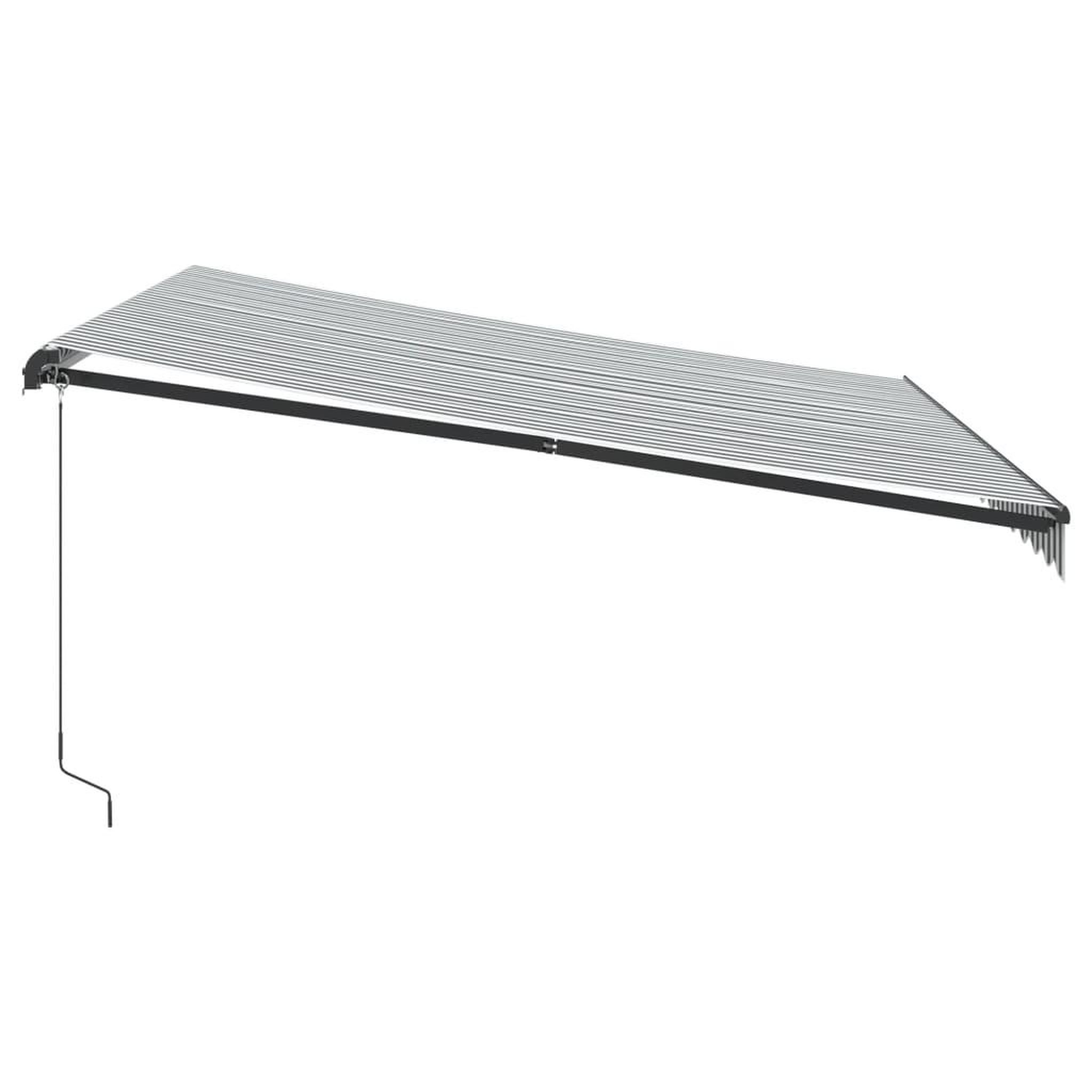 Voir la diapositive 5 : VIDAXL Auvent manuel retractable avec LED anthracite blanc 400x350 cm