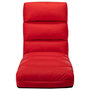 Voir la diapositive 2 : VIDAXL Chaise pliable de sol Rouge Similicuir