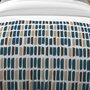 SOLEIL D'OCRE Parure housse de couette coton 57 fils 140x200 cm FABIO bleu, par Soleil d'Ocre