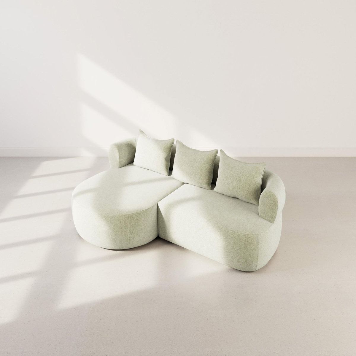 LISA DESIGN Angela - canapé d'angle gauche 4 places en velours texturé