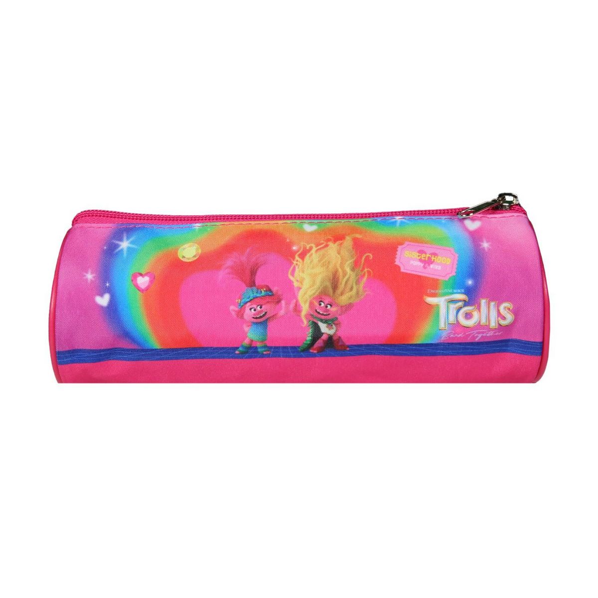 Bagtrotter Trousse scolaire ronde Les Trolls Rose