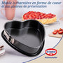 Voir la diapositive 2 : DR.OETKER Moule à charnière en forme de cœur 25 cm Dr. Oetker