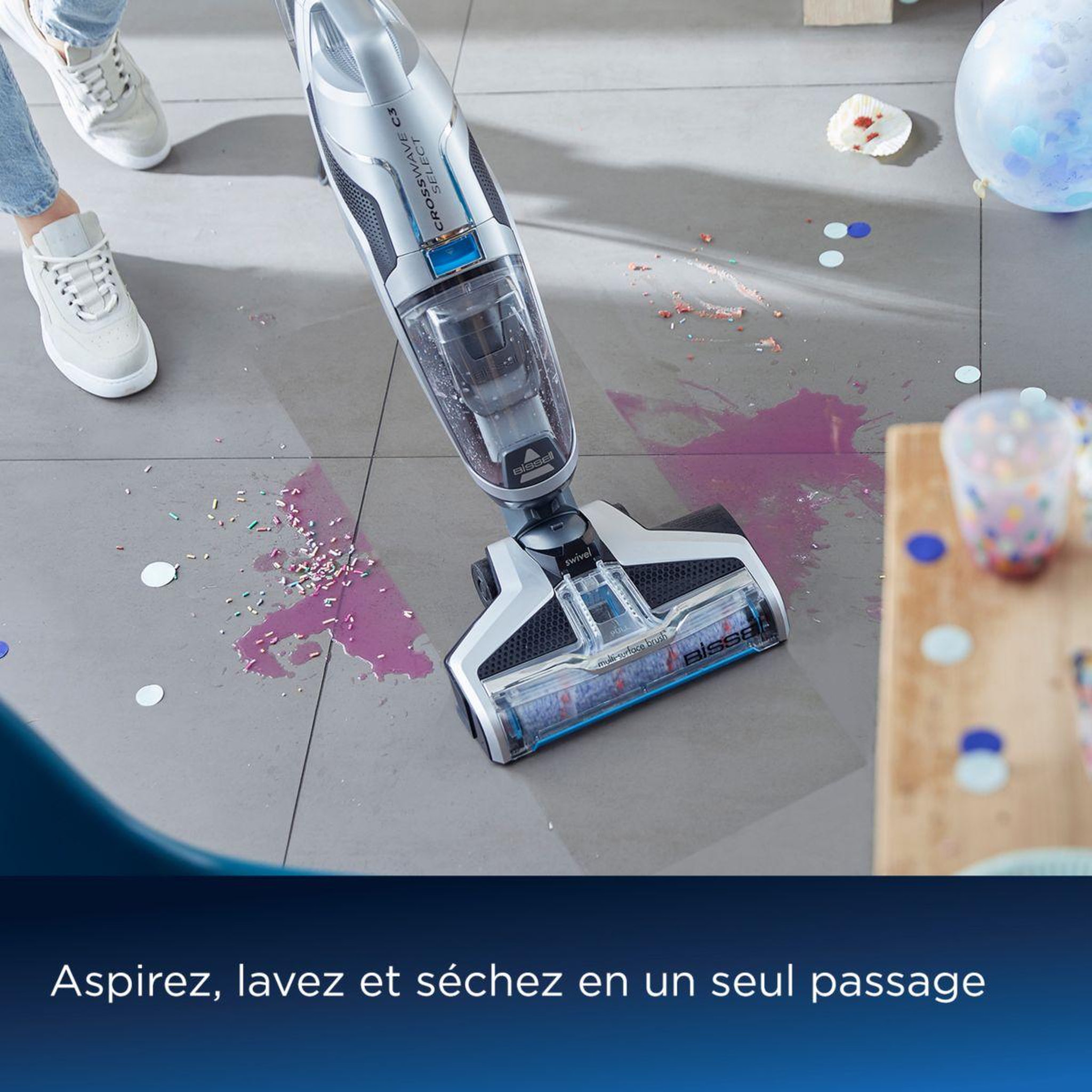 Voir la diapositive 2 : BISSELL Aspirateur laveur crosswave c3 select b3551n