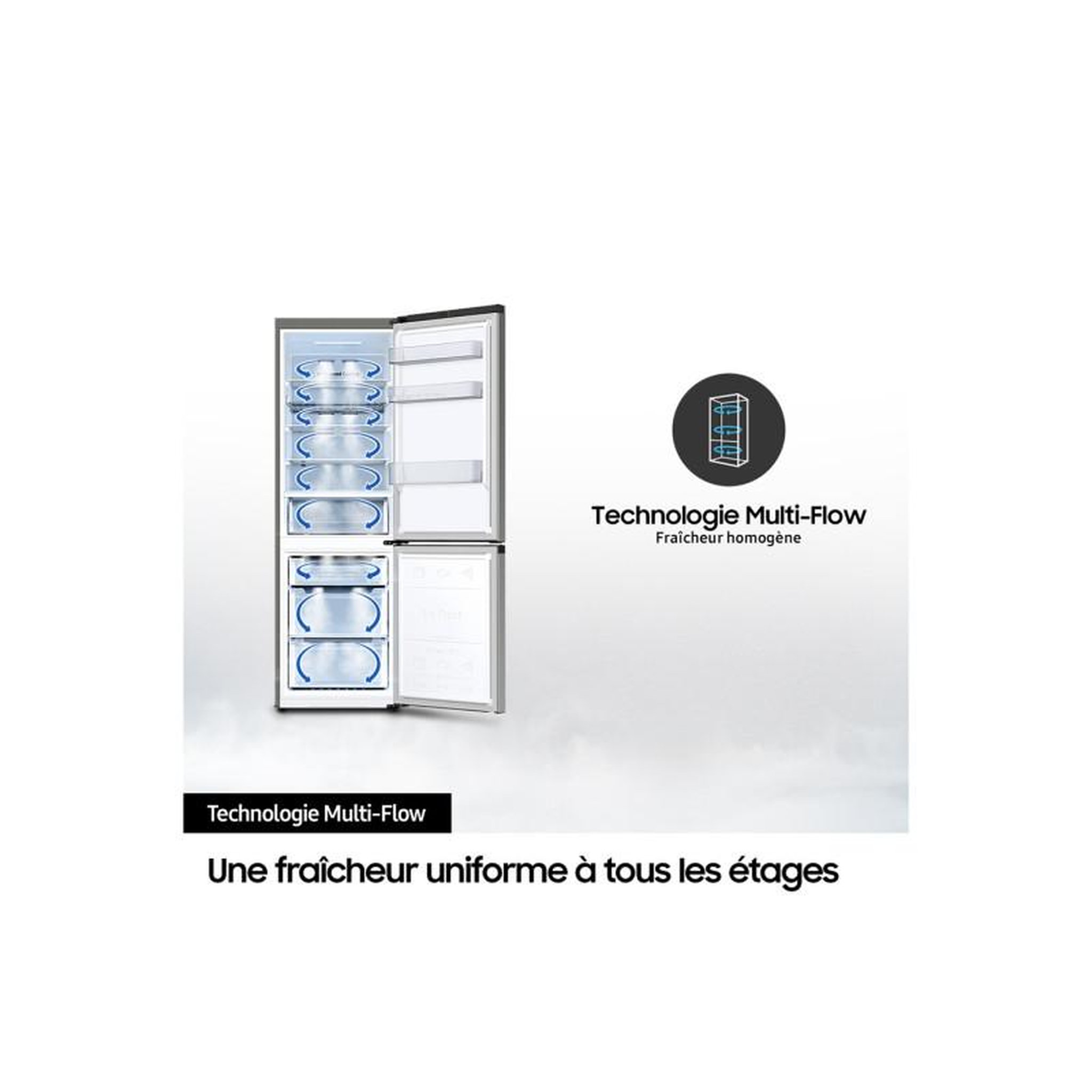Voir la diapositive 6 : Samsung Réfrigérateur combiné intégrable 60cm 344l nofrost - RB34C602DSA