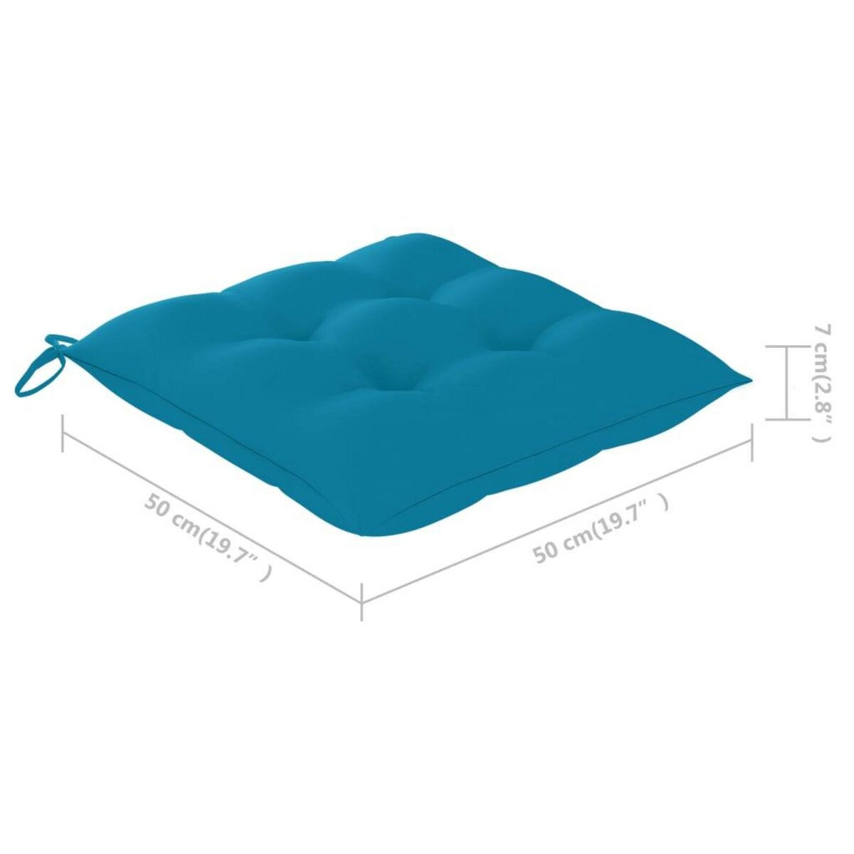 VIDAXL Chaises a manger d'exterieur lot de 6 et coussins Acacia massif