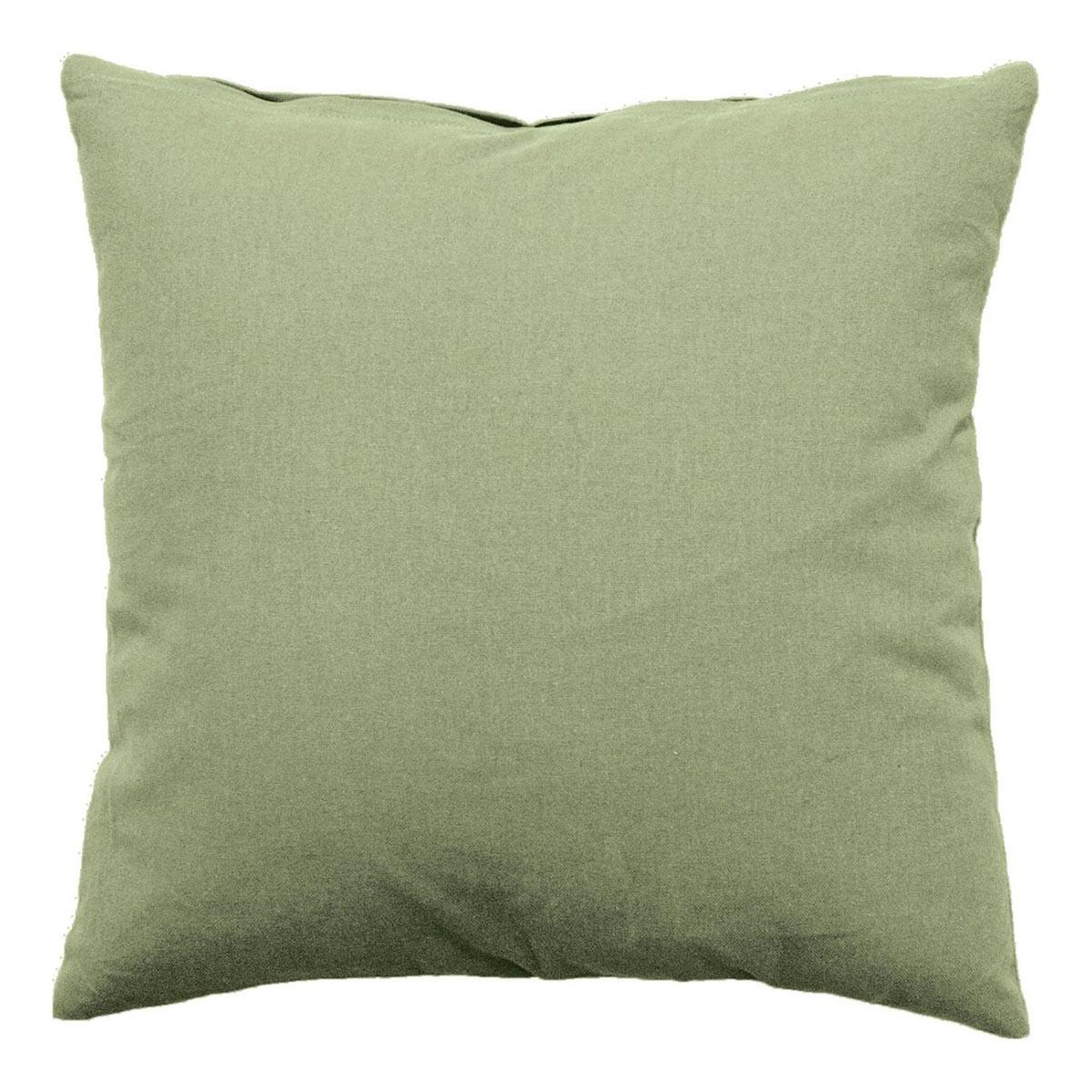 ENJOY HOME Coussin déco uni déhoussable  panama  60x60cm vert olive