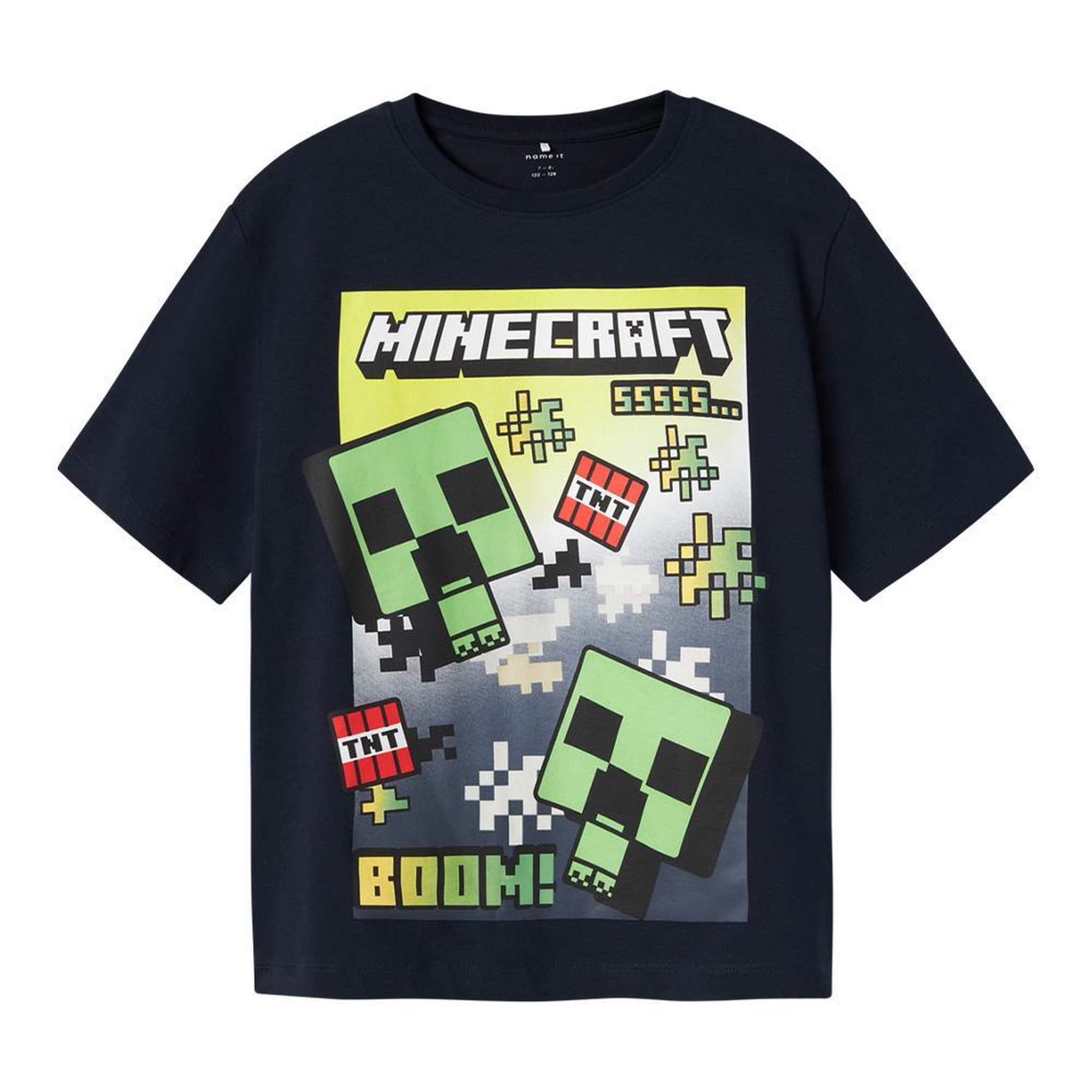 Voir la diapositive 2 : NAME IT T-shirt Marine Garçon  Name it Minecraft