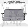Voir la diapositive 4 : OUTSUNNY Coussins pour balancelle de jardin 3 places - coussins pour balancelle assise et dossier - gris