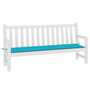 Voir la diapositive 3 : VIDAXL Coussin de banc de jardin turquoise 200x50x3 cm tissu