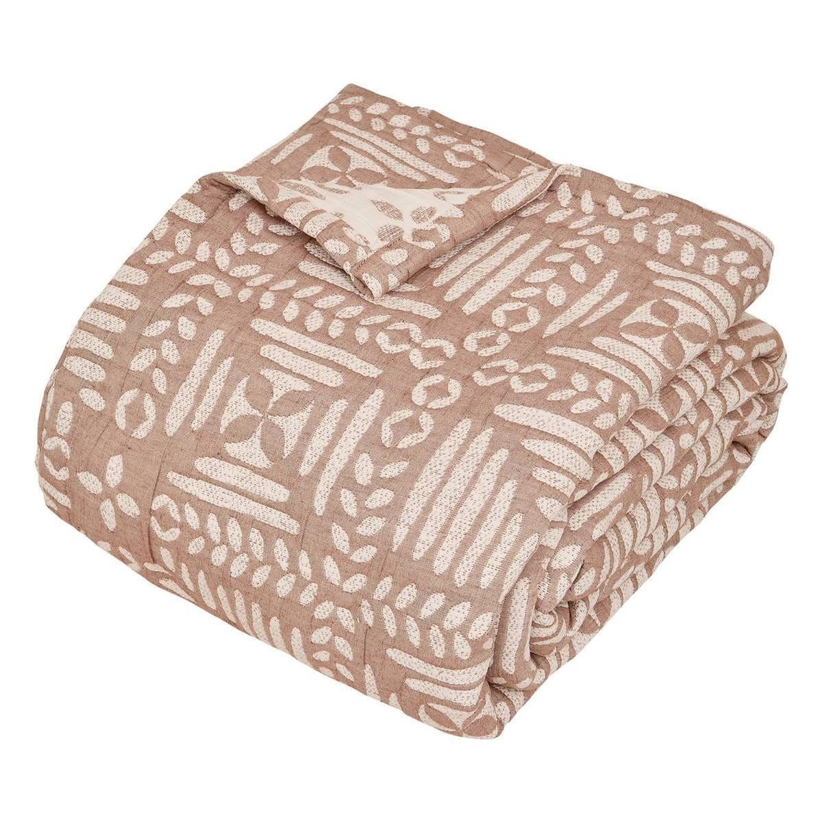 ATMOSPHERA Dessus de Lit  Nuvia  240x260cm Terracotta