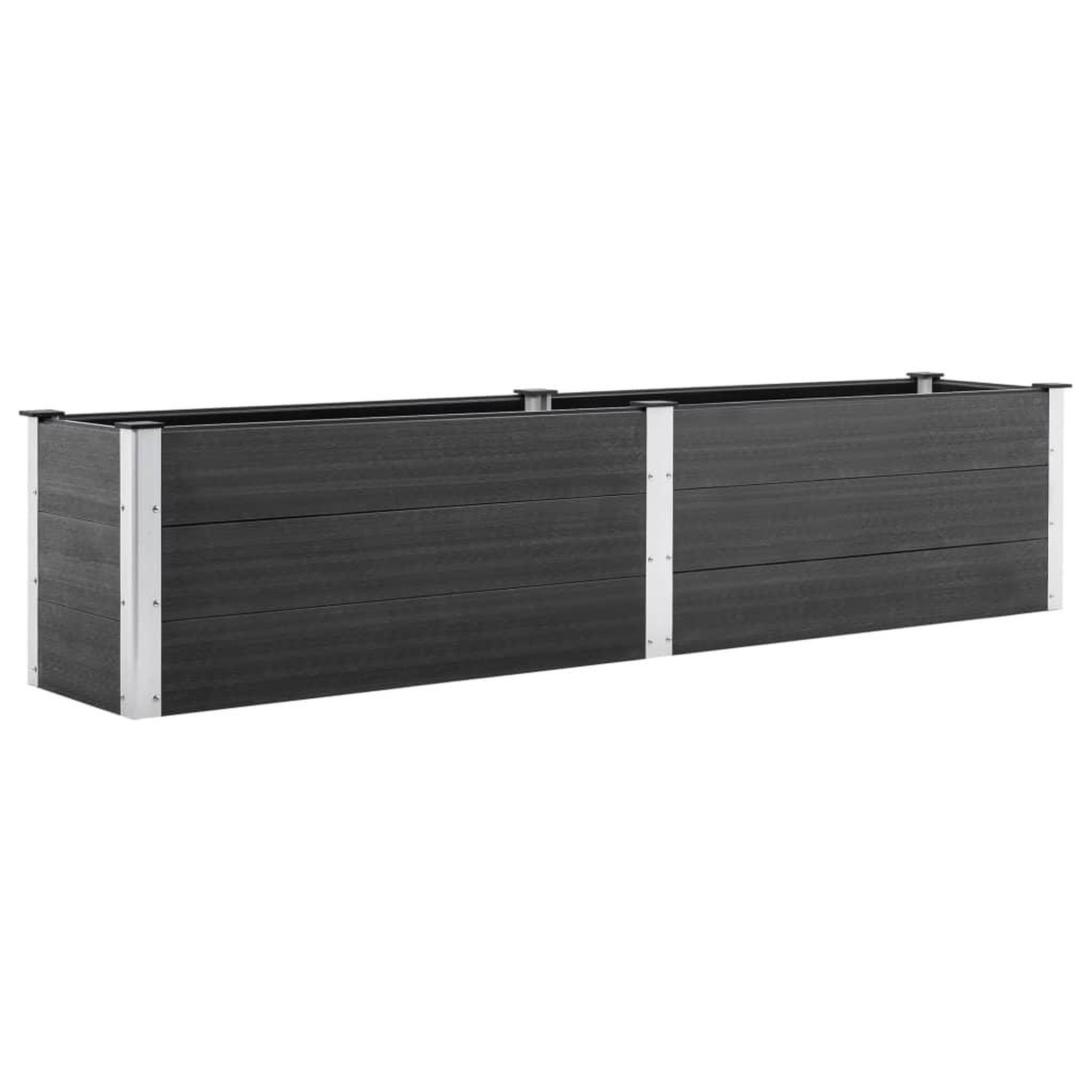 Voir la diapositive 2 : VIDAXL Lit sureleve de jardin 250x50x54 cm WPC Gris