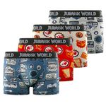 JURASSIC Lot de 4 boxers enfant Jurassic. Coloris disponibles : Bleu
