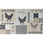 HABITABLE Tapis Must en velours imprimé Baco. Coloris disponibles : Blanc