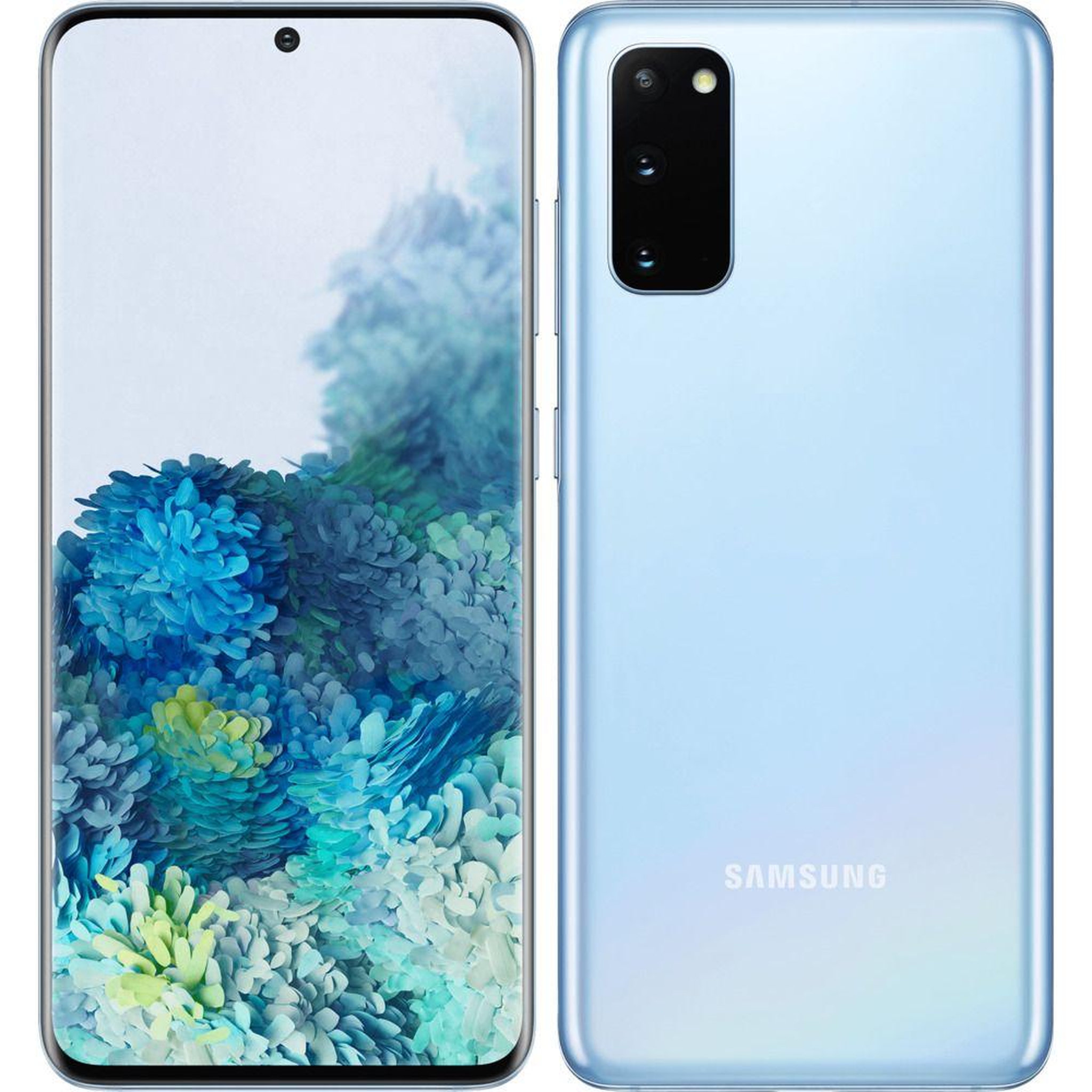 Voir la diapositive 1 : Samsung Galaxy S20 5G (Dual Sim) Reconditionné 128 Go - Grade A - Cloud Blue
