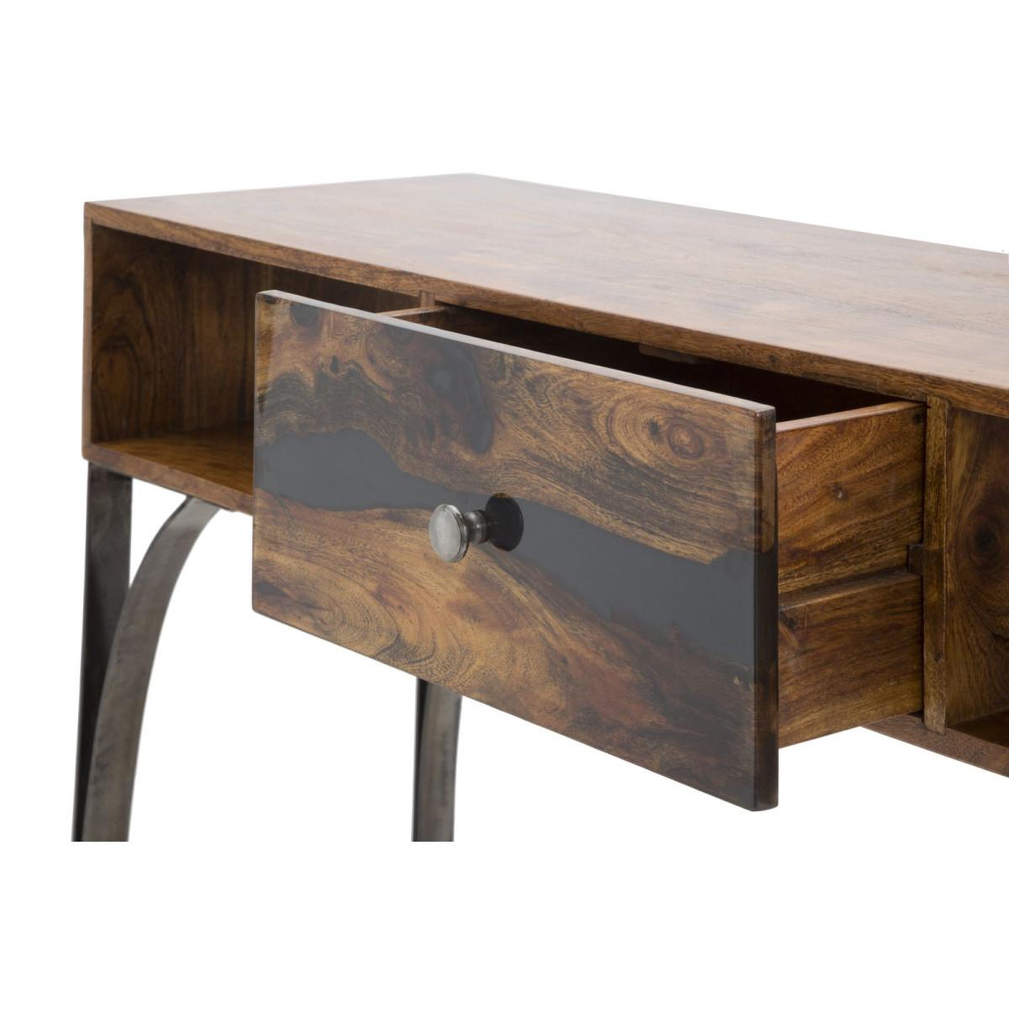 Voir la diapositive 4 : Paris Prix Console design en bois  mustang  130cm naturel