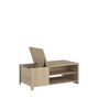 Voir la diapositive 4 : Table basse 1 coffre 2 niches L110 cm MARGOT