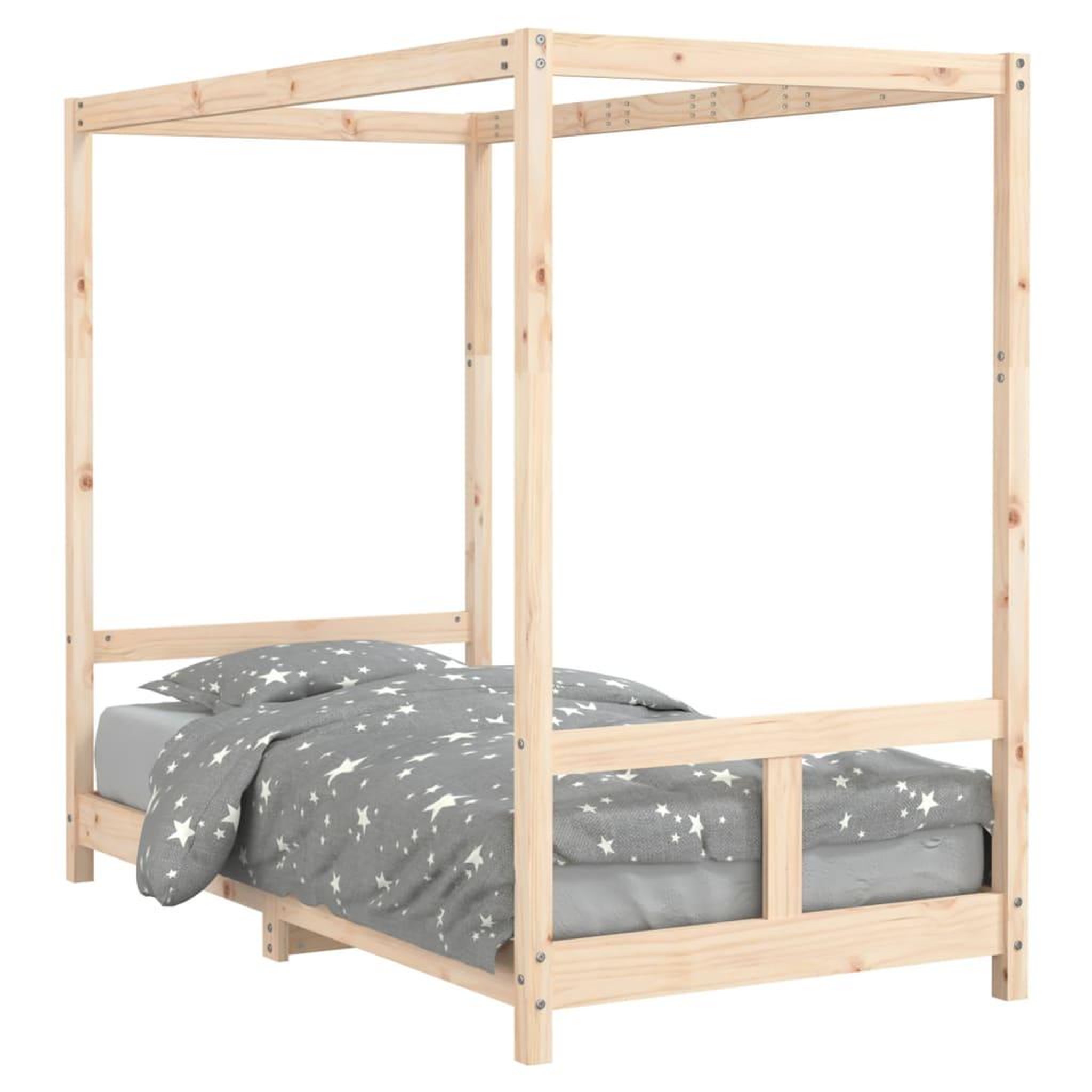 Voir la diapositive 2 : VIDAXL Cadre de lit pour enfant 80x160 cm bois de pin massif