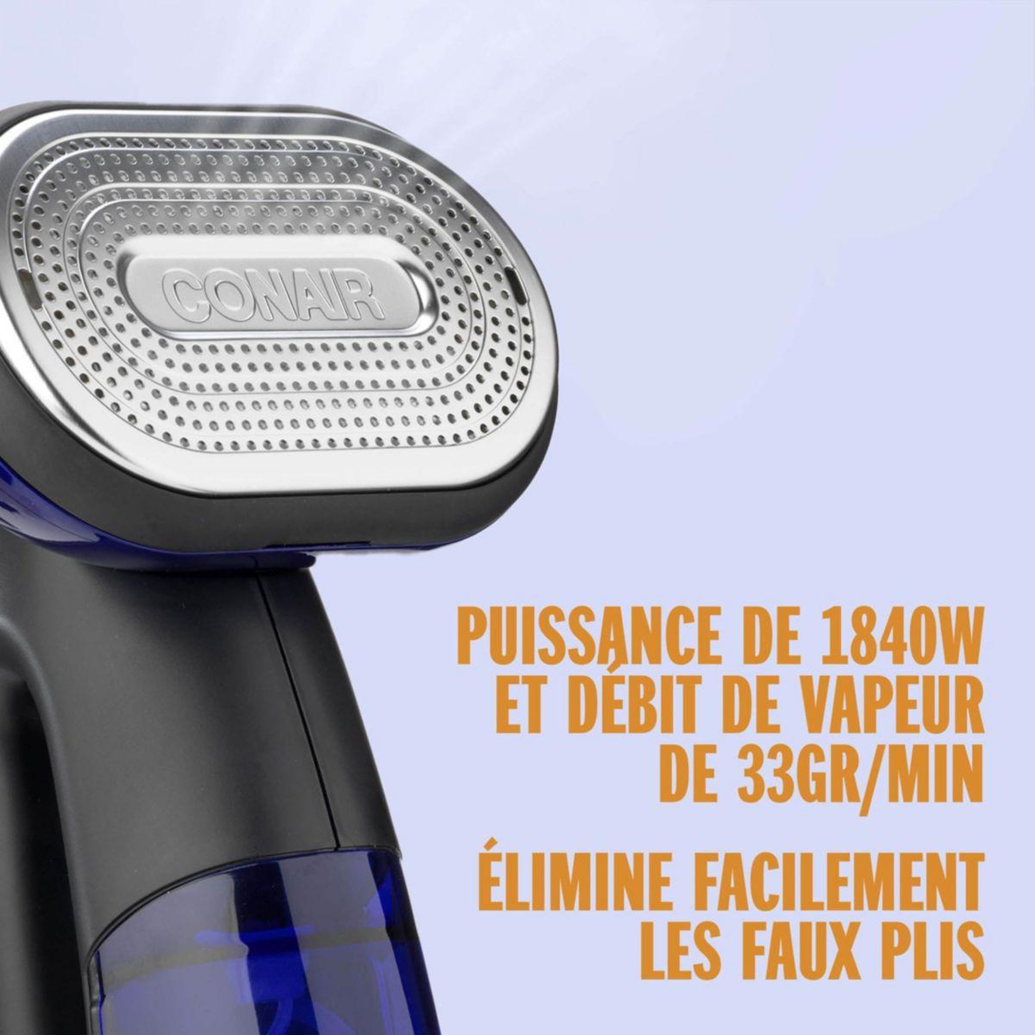Voir la diapositive 5 : CONAIR Défroisseur vapeur Steam & Iron Turbo 2 en 1