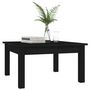 Voir la diapositive 3 : VIDAXL Table basse Noir 55x55x30 cm Bois massif de pin