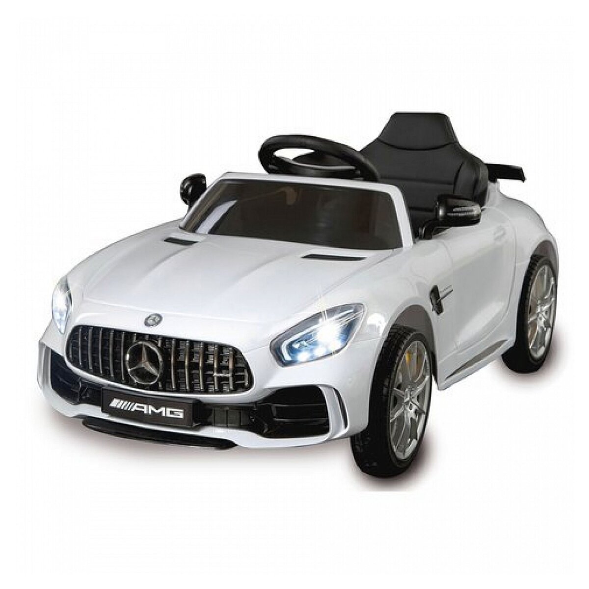 Mercedes AMG GT R 2 places Blanc, voiture électrique pour enfant, 12 volts  10 Ah