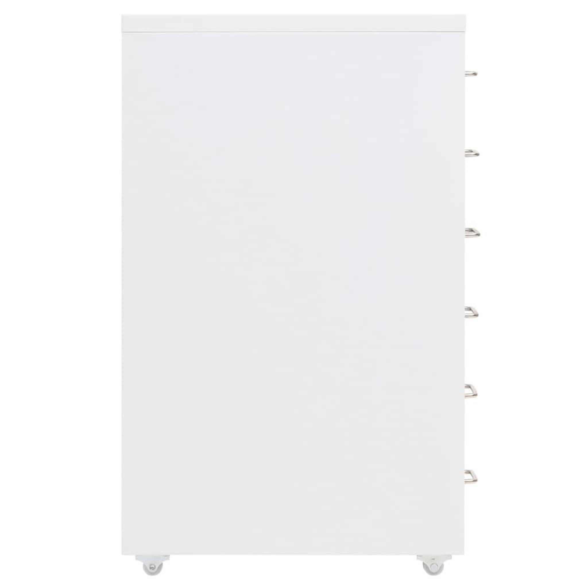 Voir la diapositive 3 : VIDAXL Classeur mobile Blanc 28x41x69 cm Metal