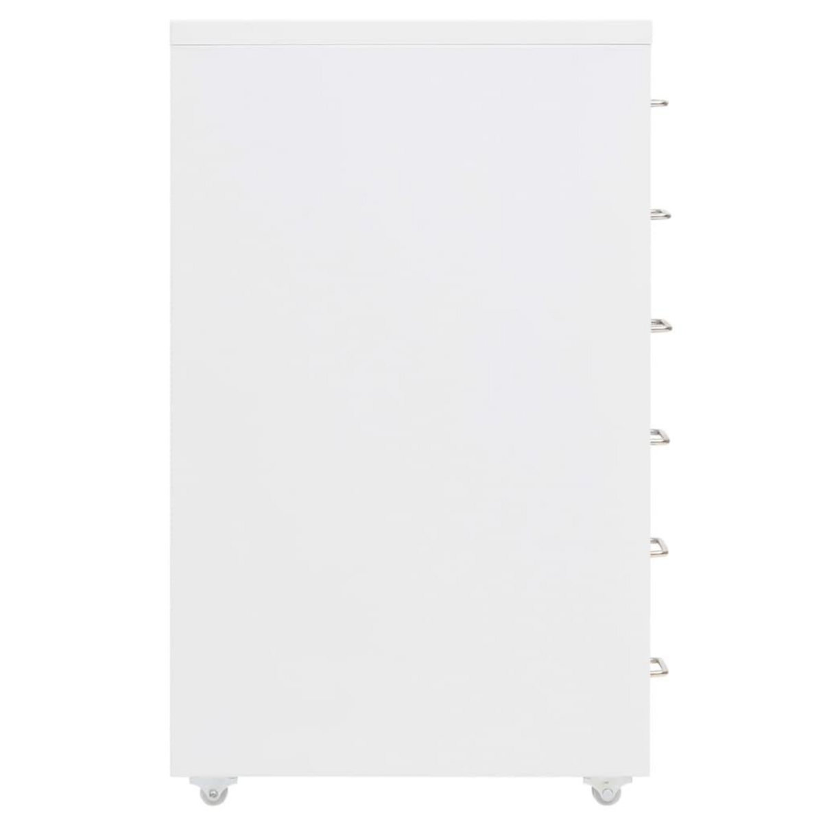 VIDAXL Classeur mobile Blanc 28x41x69 cm Metal