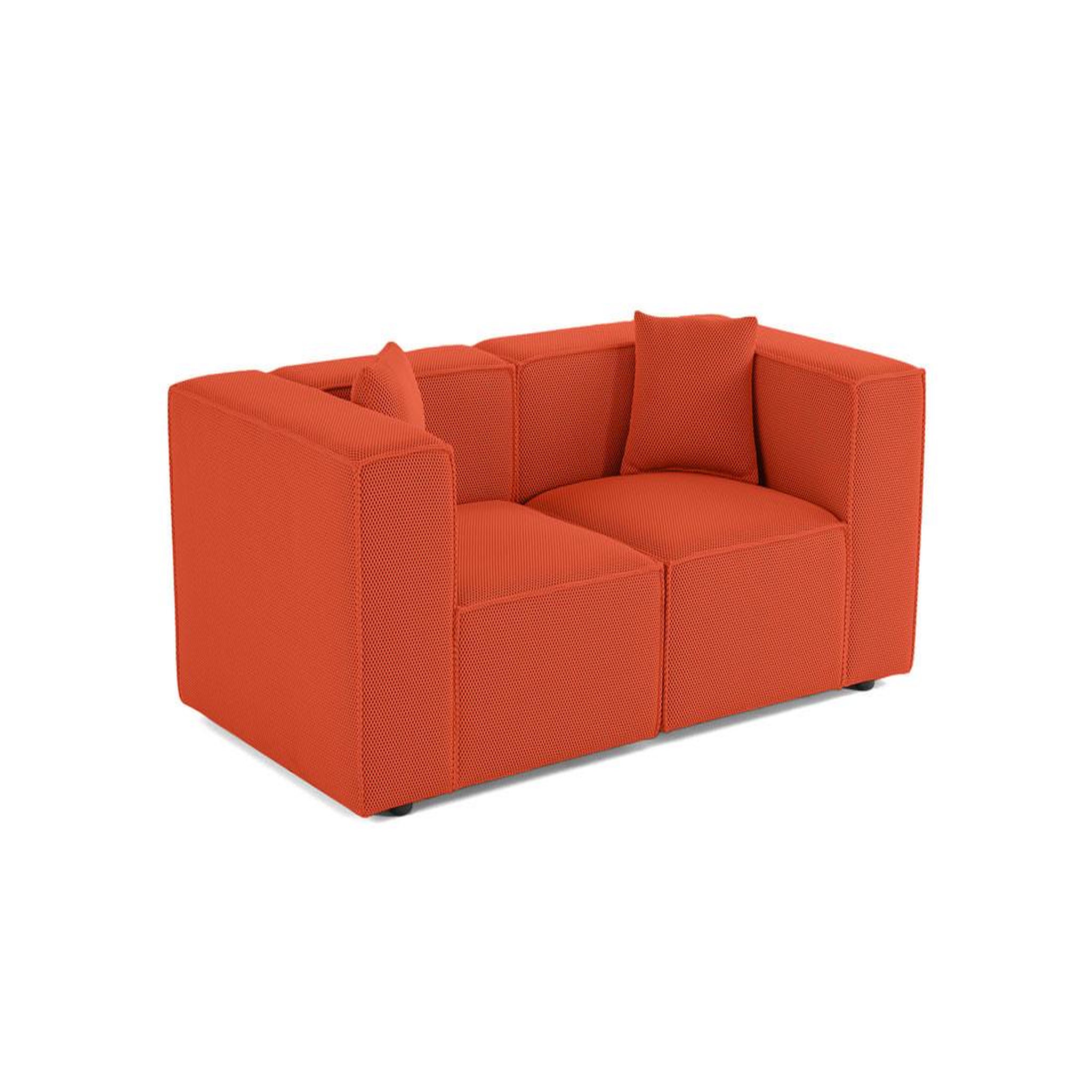 Voir la diapositive 3 : LISA DESIGN Arty - canapé modulable 2 places - en tissu mailles 3d