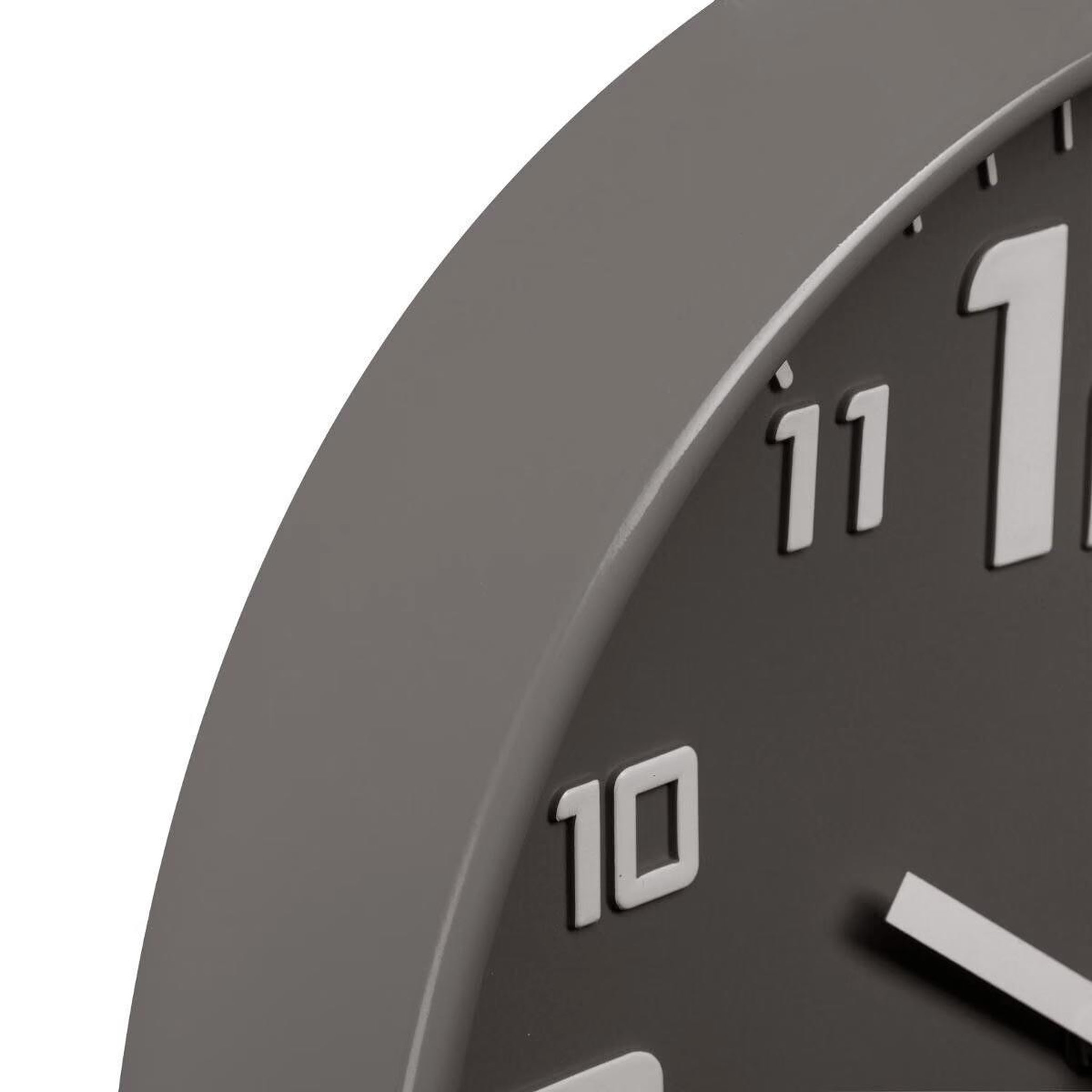 Voir la diapositive 2 : ATMOSPHERA Pendule  silence  30cm gris