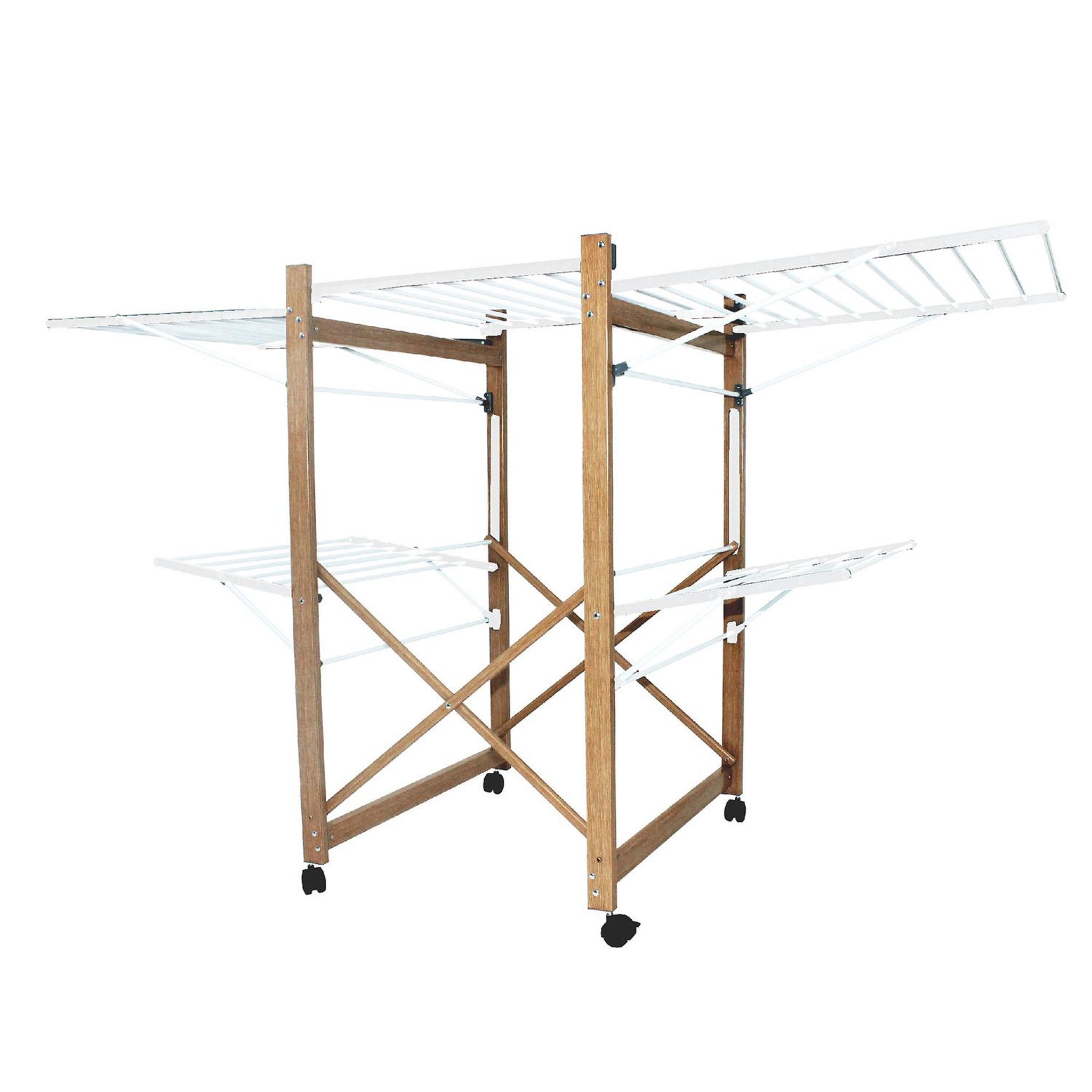 Kitchen move Séchoir à linge avec roulettes blanc 32m - bat-wd-03kmax