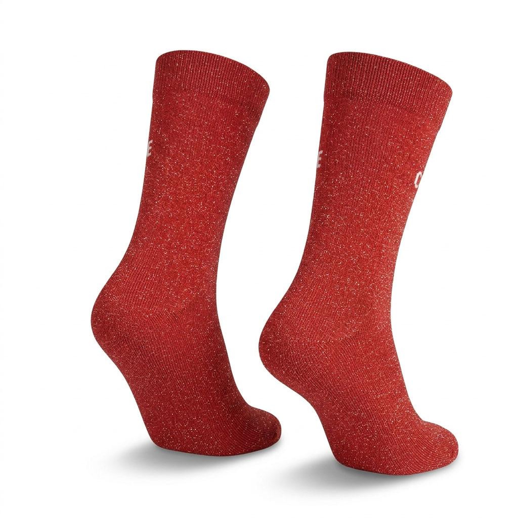 Voir la diapositive 3 : OZABI Chaussettes Femme Lurex Message Humoristique